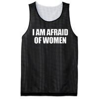 I Am Afraid Of Women Mesh Reversible Basketball Jersey Tank