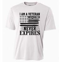 I Am A Veteran My Oath Never Expires American Flag US Army Veteran Day Cooling Performance Crew T-Shirt