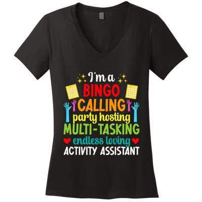 IM Activity Assistant Activities Assistant Women's V-Neck T-Shirt