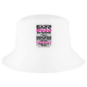 I Am A Proud Boss Of Freaking Awesome Employees Proud Boss Meaningful Gift Cool Comfort Performance Bucket Hat