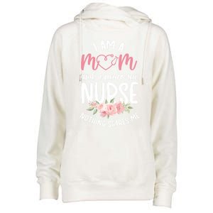 I Am A Mom And Neuro Icu Nurse Neurology Intensive Care Unit Gift Womens Funnel Neck Pullover Hood