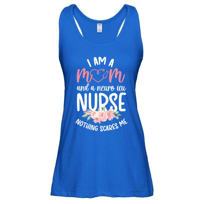 I Am A Mom And Neuro Icu Nurse Neurology Intensive Care Unit Gift Ladies Essential Flowy Tank