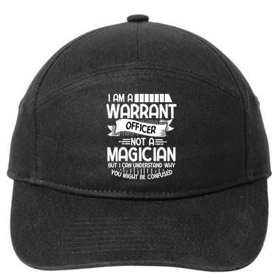 I Am A Warrant Officer Not A Magician Warrant Officer Daddy 7-Panel Snapback Hat