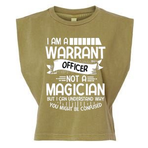 I Am A Warrant Officer Not A Magician Warrant Officer Daddy Garment-Dyed Women's Muscle Tee