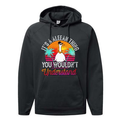 Its A Aleeah Thing You Wouldnt Understand Funny Aleeah Performance Fleece Hoodie