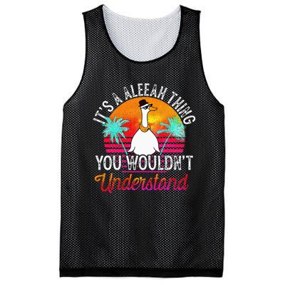 Its A Aleeah Thing You Wouldnt Understand Funny Aleeah Mesh Reversible Basketball Jersey Tank