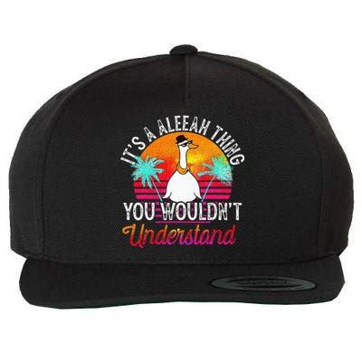 Its A Aleeah Thing You Wouldnt Understand Funny Aleeah Wool Snapback Cap