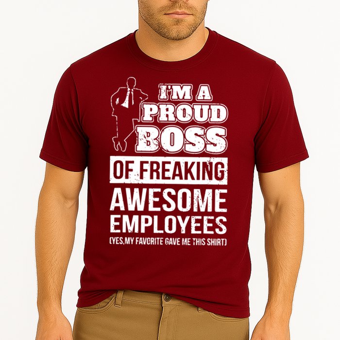 I Am A Proud Boss Of Freaking Awesome Employees Cooling Performance Crew T-Shirt