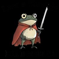 I Am A Conduit For Nonsense Funny Frog With Sword 16oz Travel Tumbler