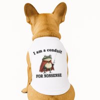 I Am A Conduit For Nonsense Funny Frog With Sword Doggie Tank