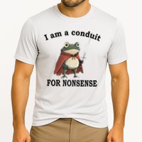 I Am A Conduit For Nonsense Funny Frog With Sword Performance Shirt