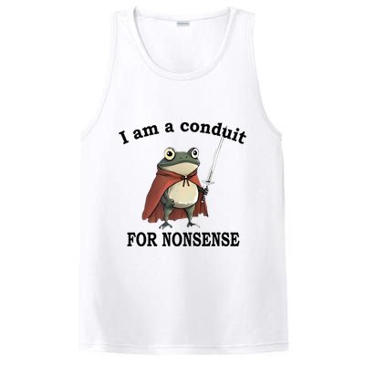I Am A Conduit For Nonsense Funny Frog With Sword PosiCharge Competitor Tank