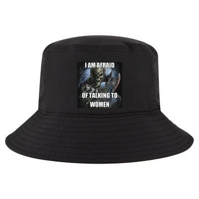 I Am Afraid Of Talking To Women Funny Hard Skeleton Cool Comfort Performance Bucket Hat