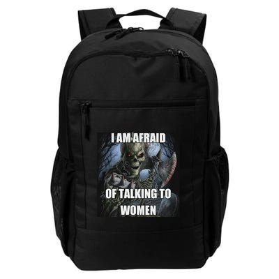 I Am Afraid Of Talking To Women Funny Hard Skeleton Backpack