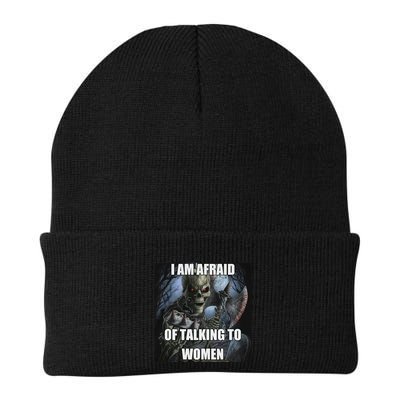 I Am Afraid Of Talking To Women Funny Hard Skeleton Beanie