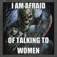 I Am Afraid Of Talking To Women Funny Hard Skeleton Vector Backpack