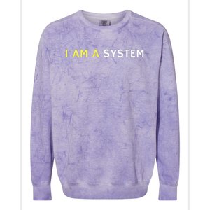 I Am A System Funny Colorblast Crewneck Sweatshirt