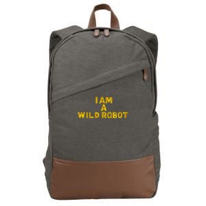 I Am A Wild Robot Gifts Cotton Canvas Backpack