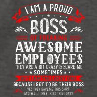 I Am A Proud Boss Of Freaking Awesome Employees Vector Backpack