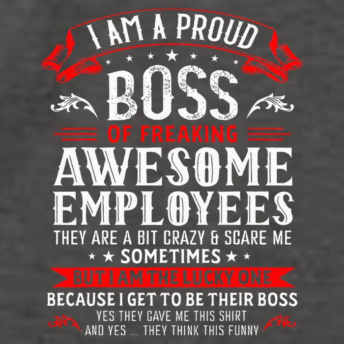 I Am A Proud Boss Of Freaking Awesome Employees Vector Backpack