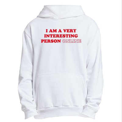 I Am A Very Interesting Person Online Funny Urban Pullover Hoodie