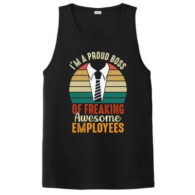 I Am A Proud Boss Of Freaking Awesome Employees Gift PosiCharge Competitor Tank