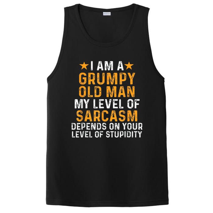 I Am A Grumpy Old Man My Level Of Sarcasm Depends On Your PosiCharge Competitor Tank