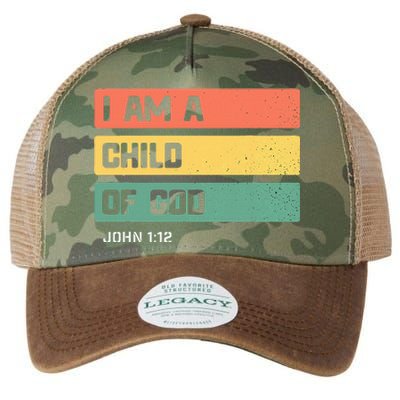 I Am A Child Of God Christian Bible Verse John 112 Legacy Tie Dye Trucker Hat