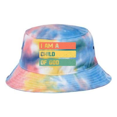 I Am A Child Of God Christian Bible Verse John 112 Tie Dye Newport Bucket Hat