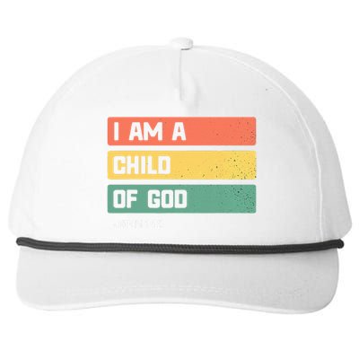 I Am A Child Of God Christian Bible Verse John 112 Snapback Five-Panel Rope Hat