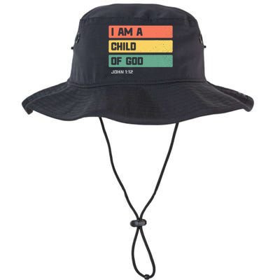 I Am A Child Of God Christian Bible Verse John 112 Legacy Cool Fit Booney Bucket Hat