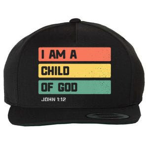 I Am A Child Of God Christian Bible Verse John 112 Wool Snapback Cap