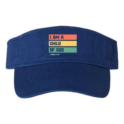 I Am A Child Of God Christian Bible Verse John 112 Valucap Bio-Washed Visor