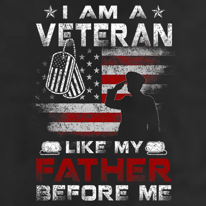 I Am A Veteran Like My Father Before Me Veteran 25L Jumbo Tote