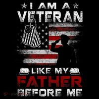 I Am A Veteran Like My Father Before Me Veteran Womens T-Shirt