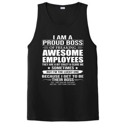 I Am A Proud Boss Of Freaking Awesome Employees Gift PosiCharge Competitor Tank