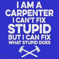 I Am A Carpenter I Can't Fix Stupid Funny Carpentry Gift Toddler Sweatshirt
