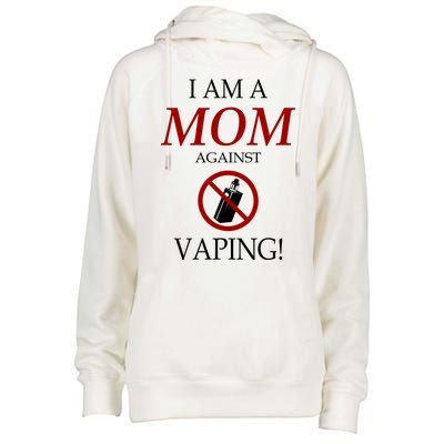 I Am A Mom Against Vaping Womens Funnel Neck Pullover Hood