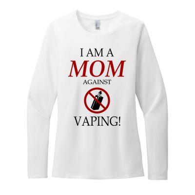 I Am A Mom Against Vaping Womens CVC Long Sleeve Shirt