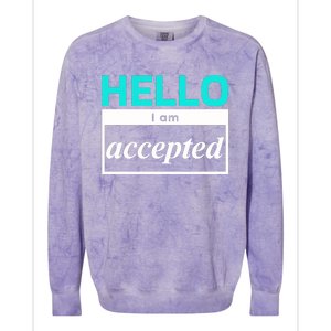 I Am Accepted Colorblast Crewneck Sweatshirt