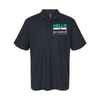 I Am Accepted Softstyle Adult Sport Polo