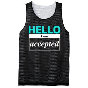 I Am Accepted Mesh Reversible Basketball Jersey Tank