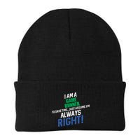 I Am A Game Runner To Save Time IM Always Right Gift Beanie