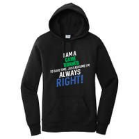 I Am A Game Runner To Save Time IM Always Right Gift Women's Pullover Hoodie