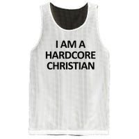 I Am A Hardcore Christian Funny Mesh Reversible Basketball Jersey Tank