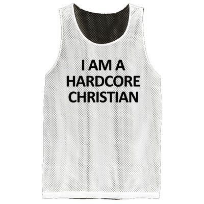 I Am A Hardcore Christian Funny Mesh Reversible Basketball Jersey Tank