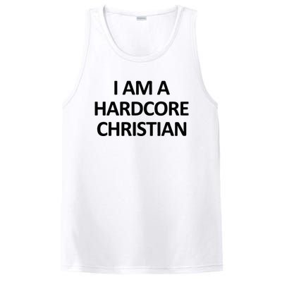 I Am A Hardcore Christian Funny PosiCharge Competitor Tank