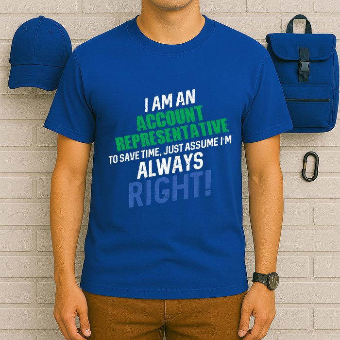 I Am An Account Representative To Save Time IM Always Right Gift T-Shirt