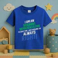 I Am An Account Representative To Save Time IM Always Right Gift Toddler T-Shirt