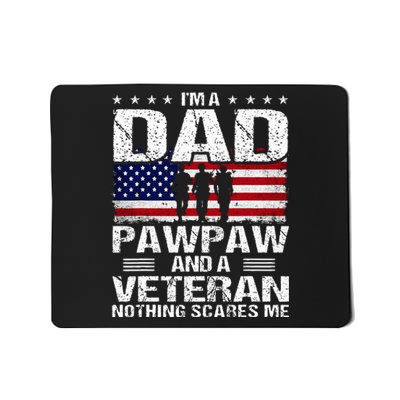 I Am A Dad A Pawpaw And A Veteran Mousepad